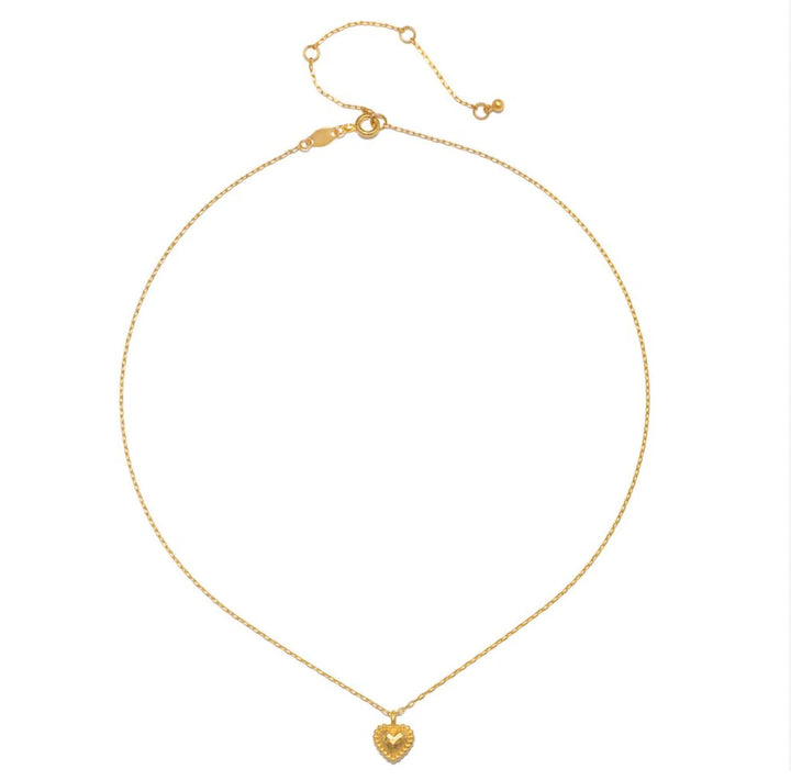 "True Heart" Hammered Dot Necklace