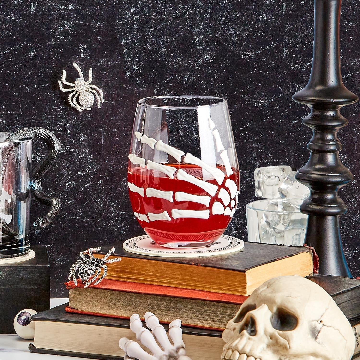 Skeleton Wine Glass