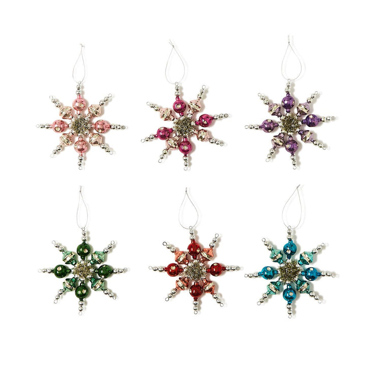 Snowflakes in Color Ornaments