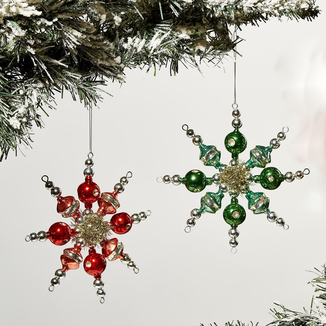 Snowflakes in Color Ornaments