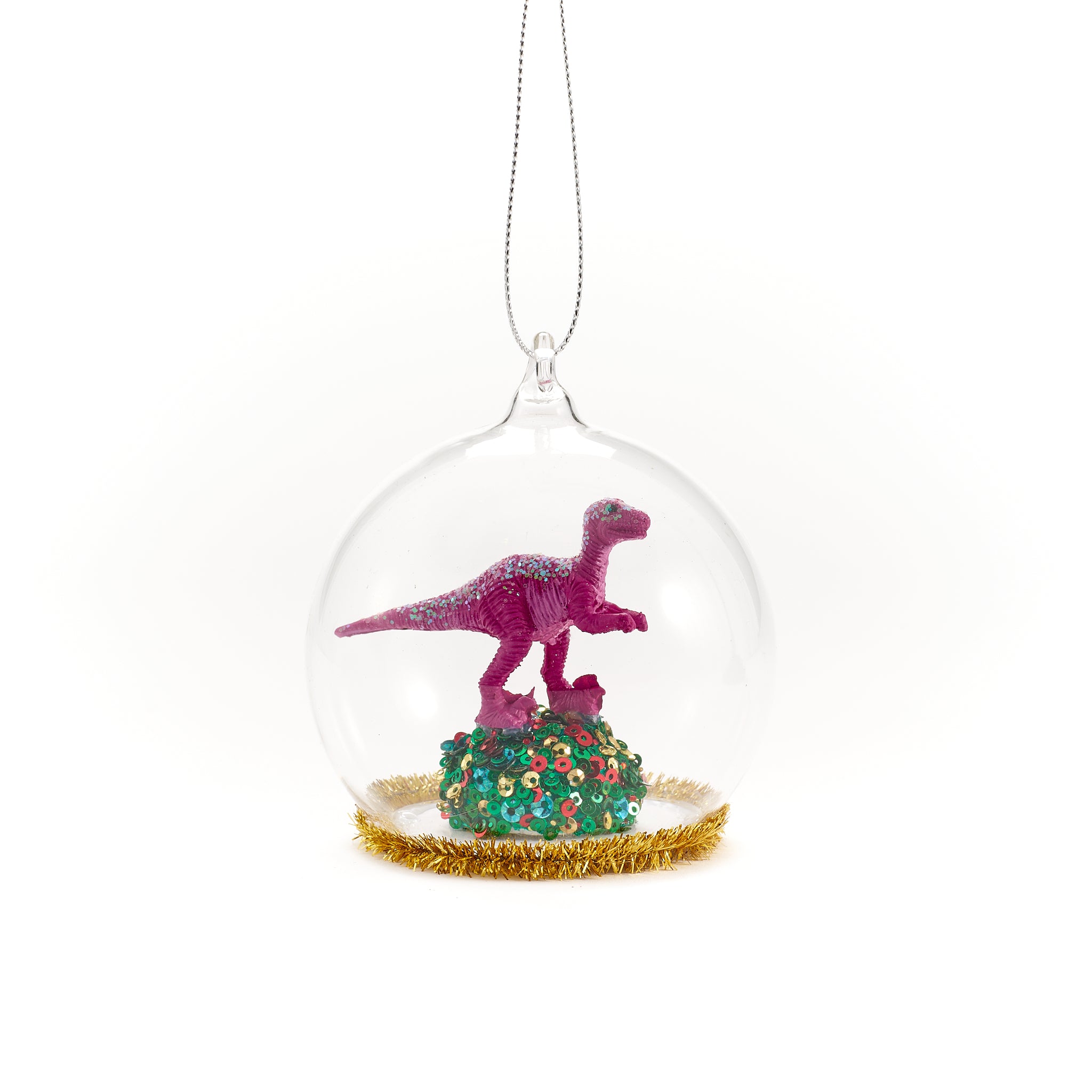 Dinosaur Snowglobe Ornament