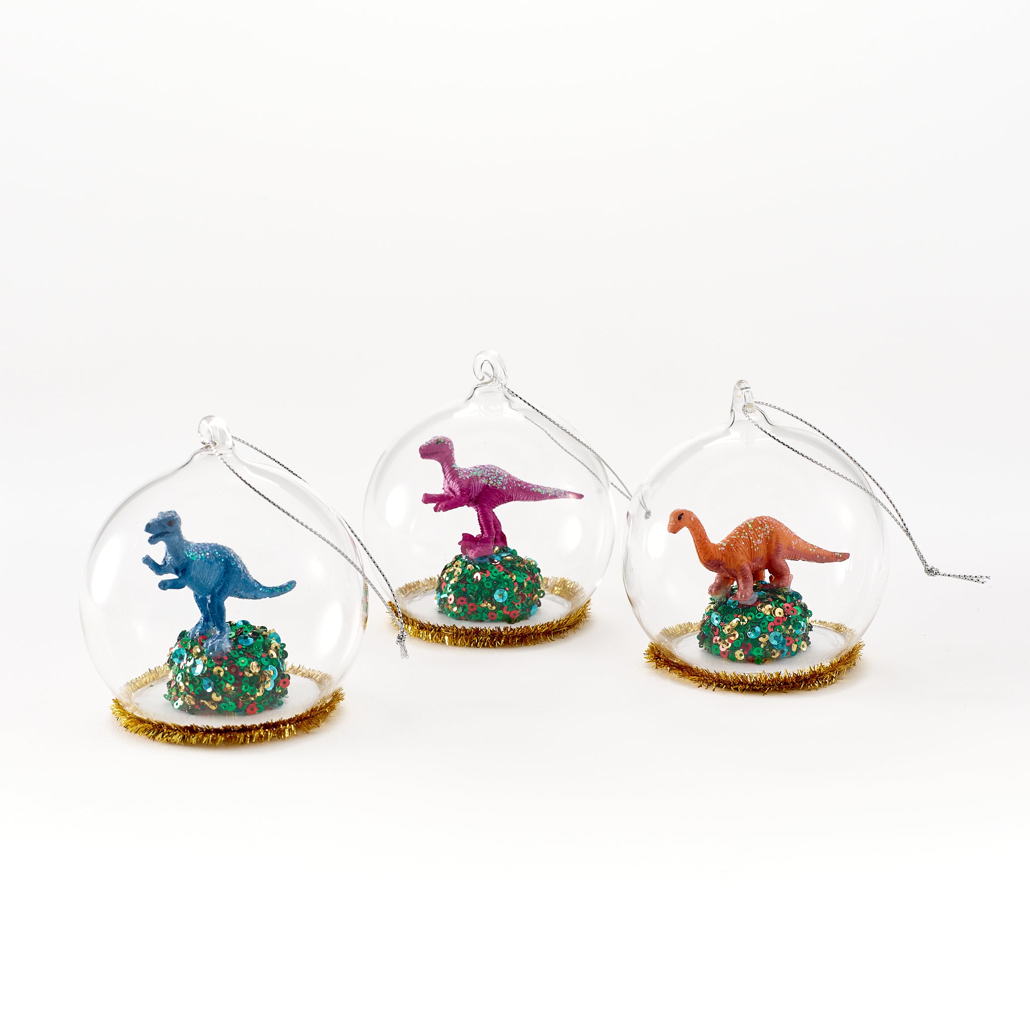 Dinosaur Snowglobe Ornament