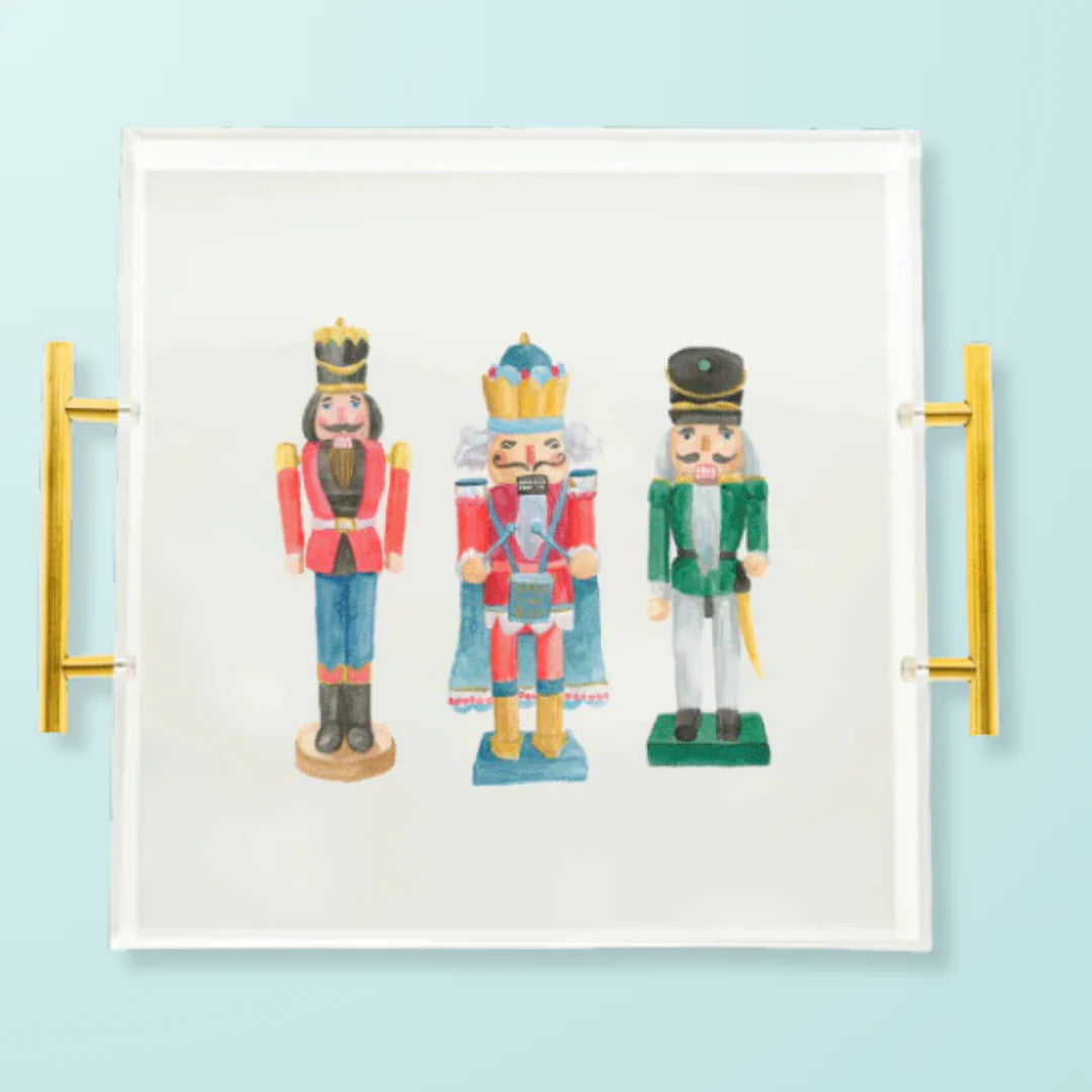 Nutcracker Drummers Acrylic Serving Tray