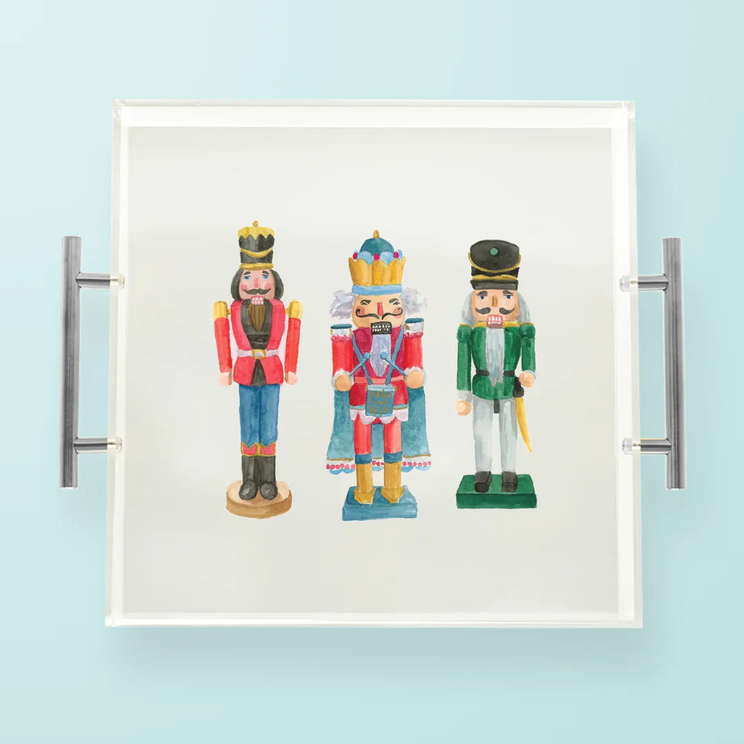 Nutcracker Drummers Acrylic Serving Tray