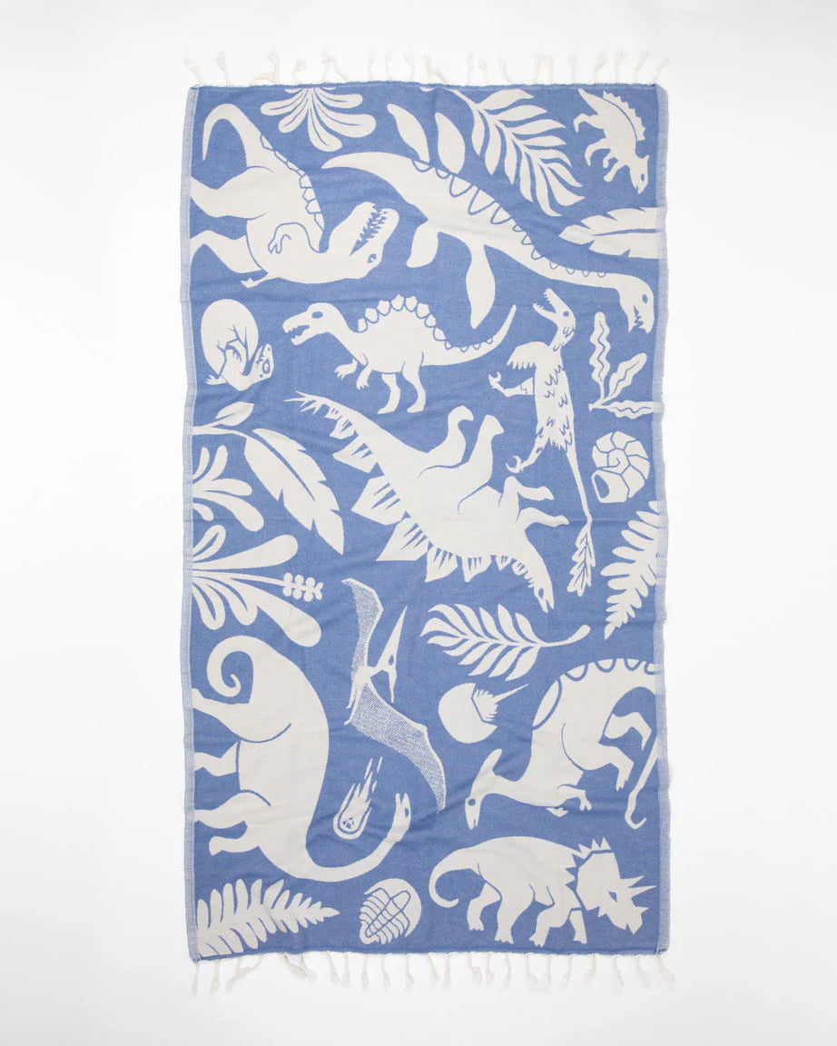 Digging For Dinosaurs Turkish Beach Towel