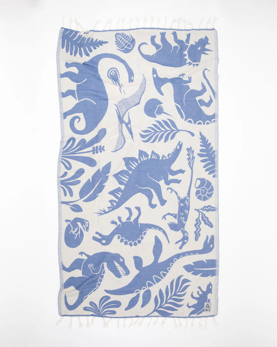 Digging For Dinosaurs Turkish Beach Towel