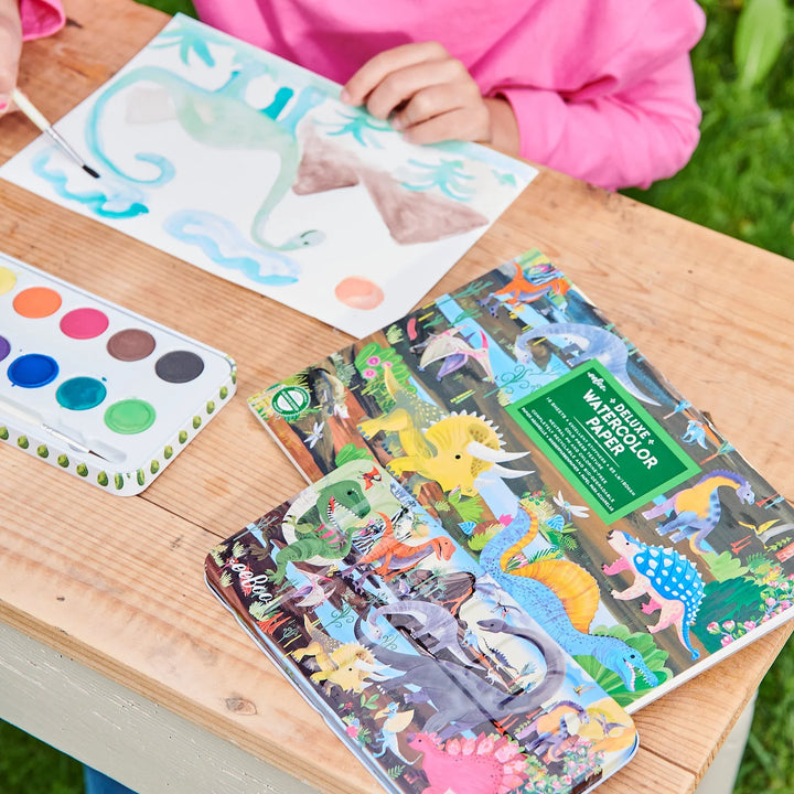 Dinosaur Watercolor Set, 12 Colors