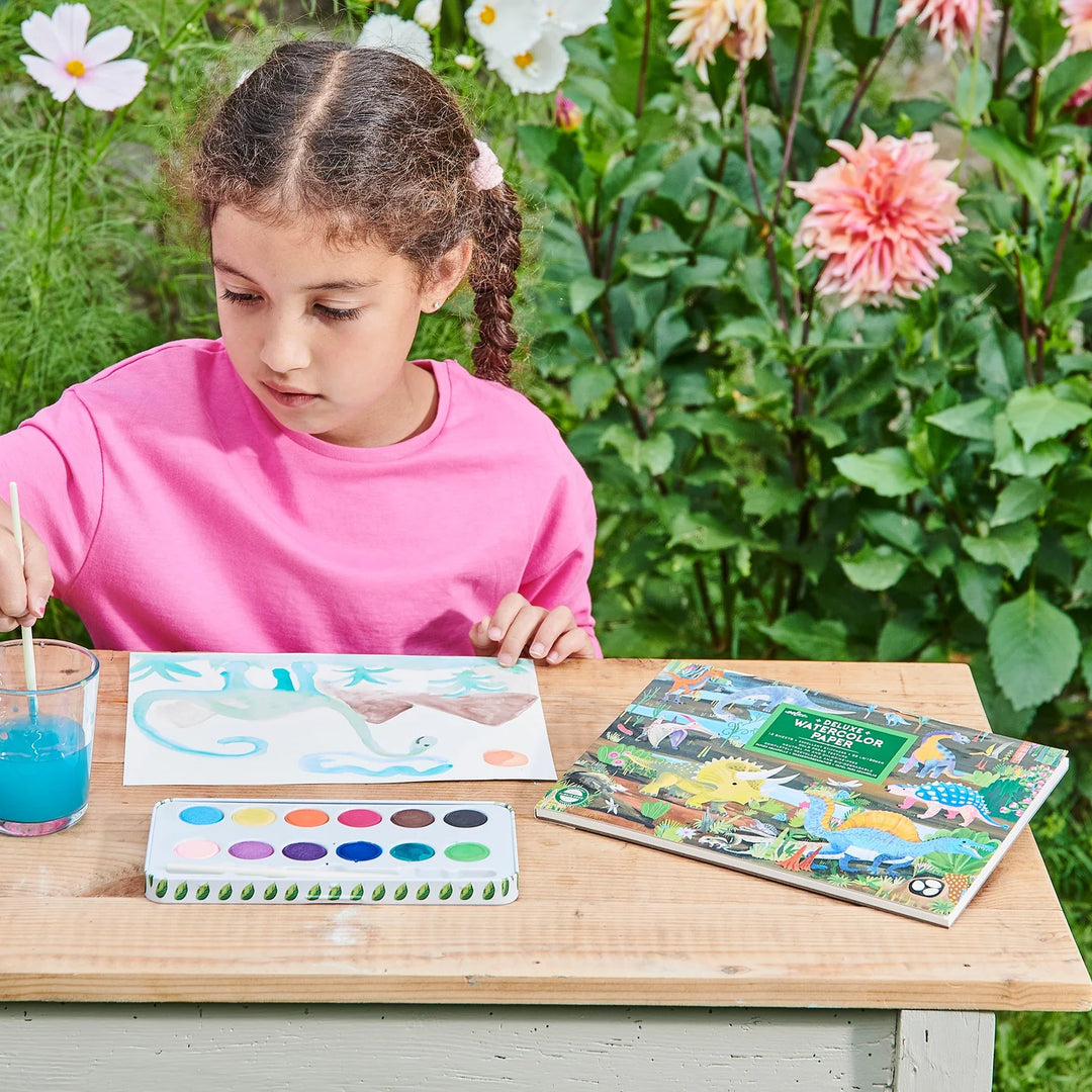 Dinosaur Watercolor Set, 12 Colors