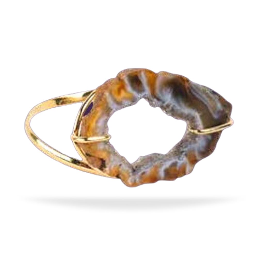 Agate Geode Slice Napkin Ring