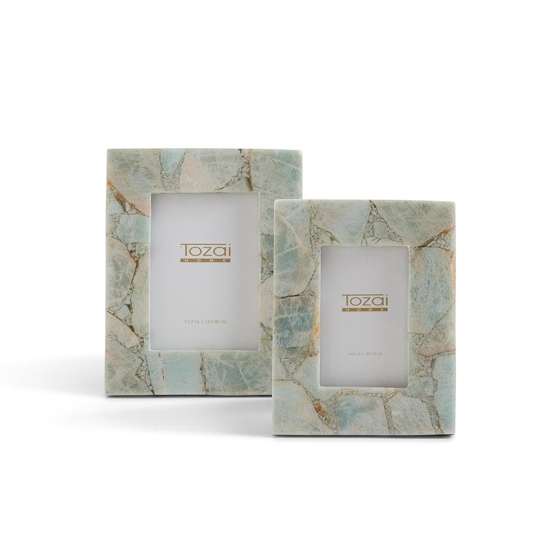 Amazonite Stone Frame, 4 x 6 Inches