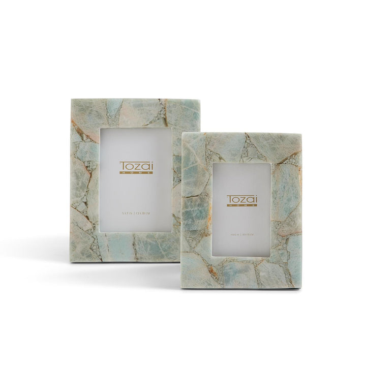 Amazonite Stone Frame, 4 x 6 Inches