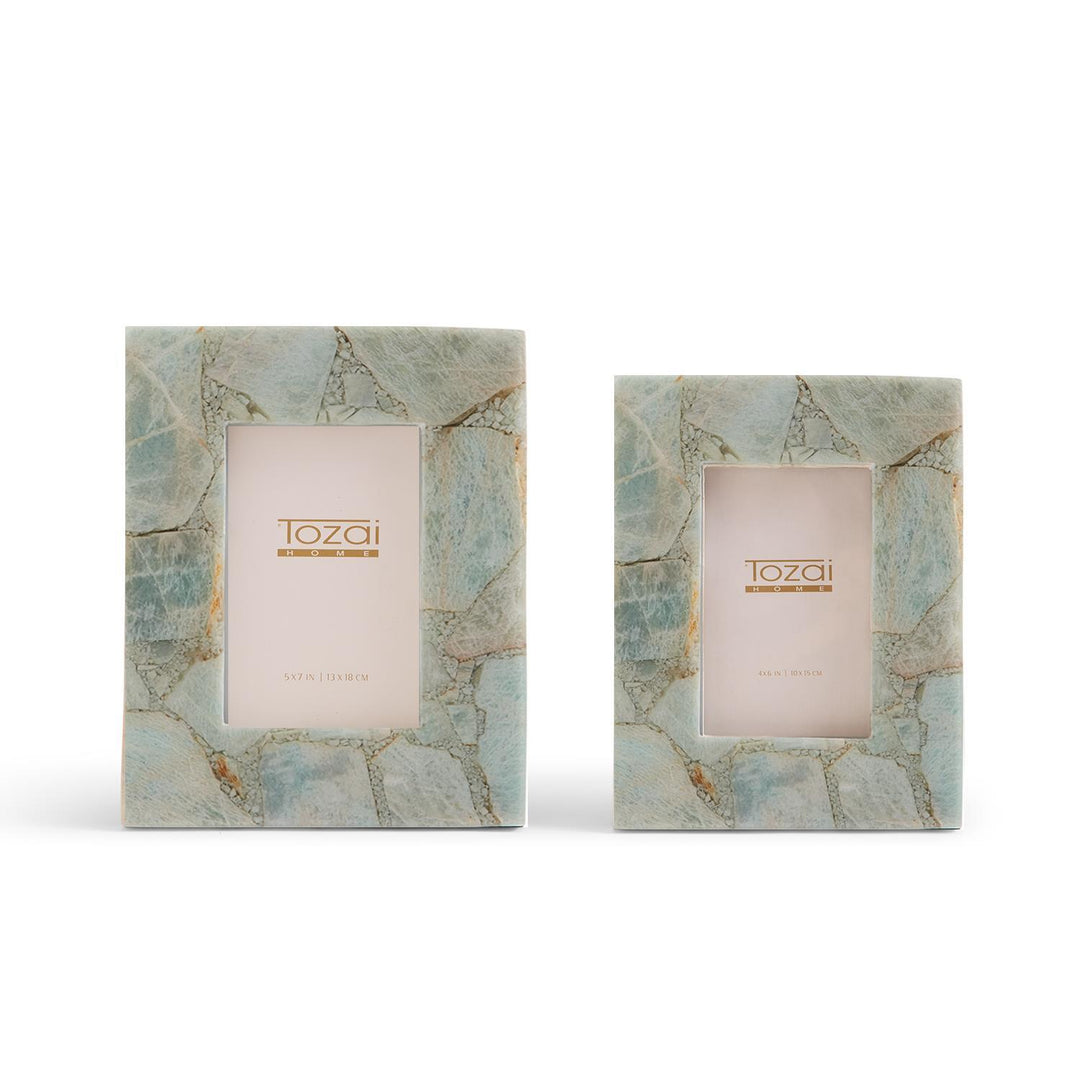 Amazonite Stone Frame, 4 x 6 Inches