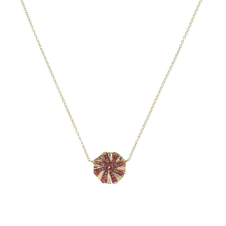 Claret Art Deco Fan Necklace