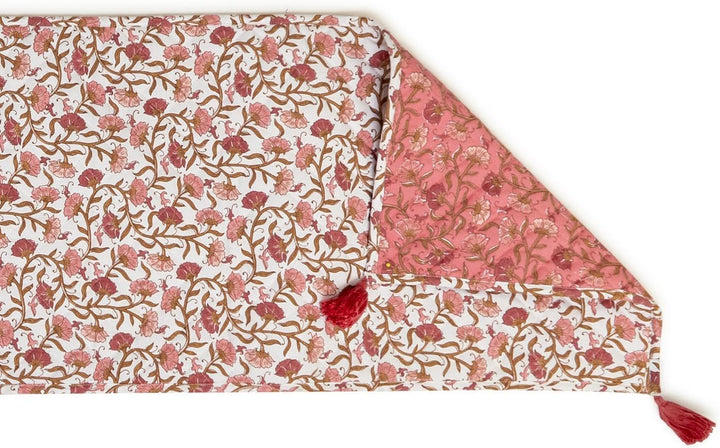 Autumn Blush Quilted Double-SidedTable Runner