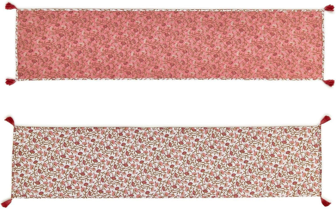 Autumn Blush Quilted Double-SidedTable Runner