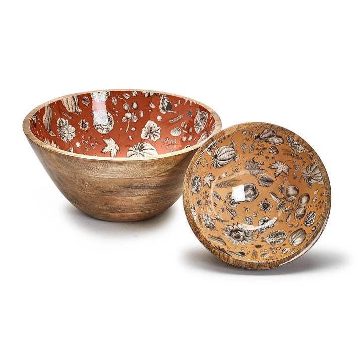 Autumn Soiree Wooden Bowl- Large