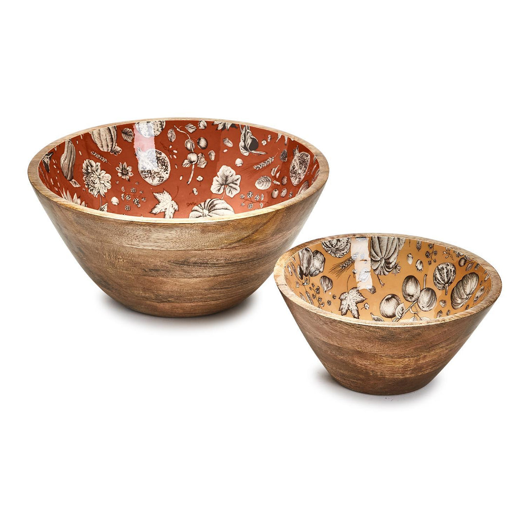 Autumn Soiree Wooden Bowl- Large