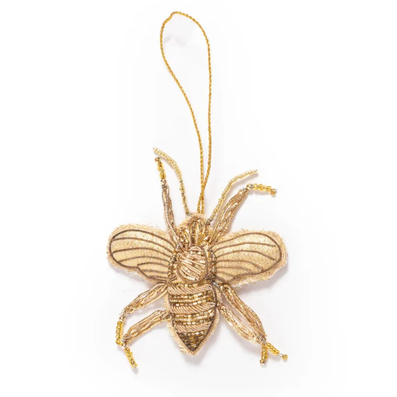 Honey Bee Tinsel Ornament