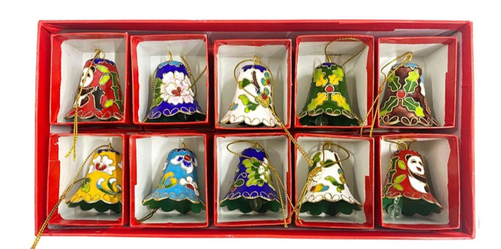 Cloisonne Bell Ornament