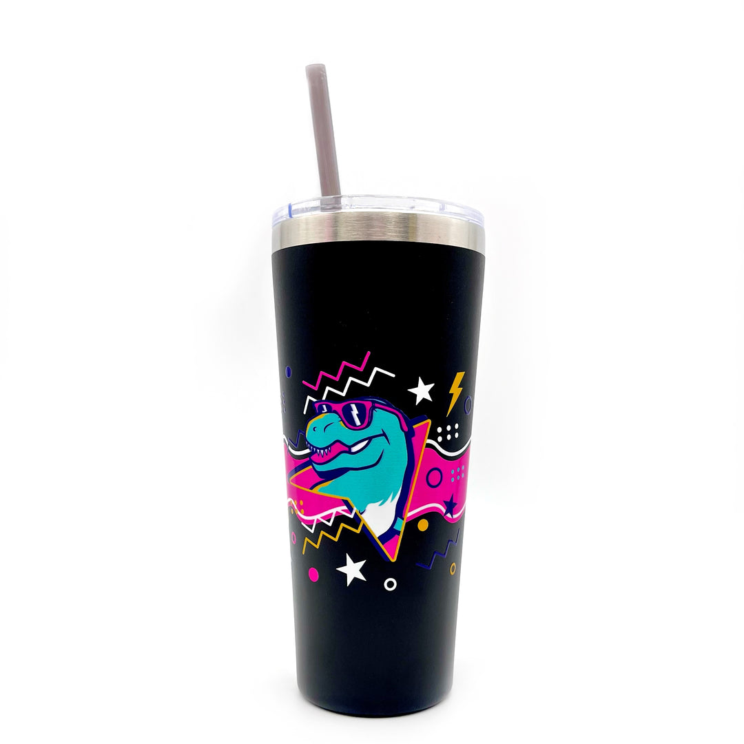 HMNS Retro Refresh Metal Tumbler with Straw