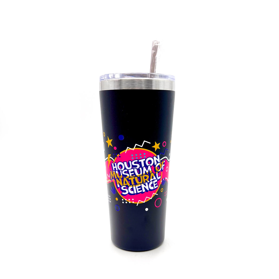 HMNS Retro Refresh Metal Tumbler with Straw