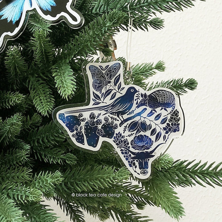 Blue Texas Acrylic Ornament