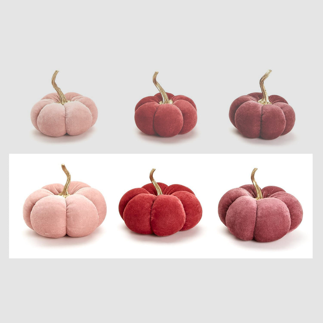 Autumn Blush Velvet Pumpkin- Medium