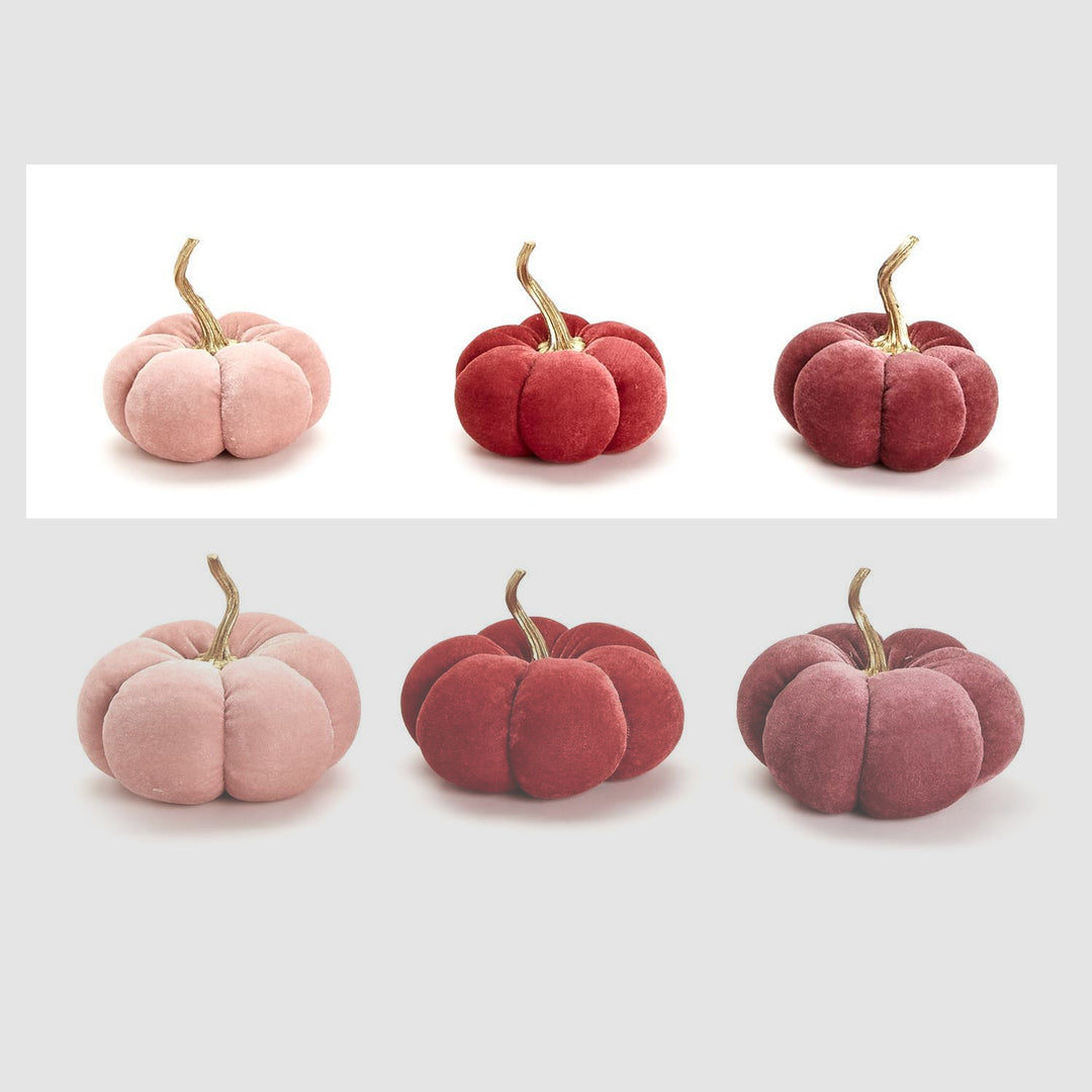 Autumn Blush Velvet Pumpkin- Small