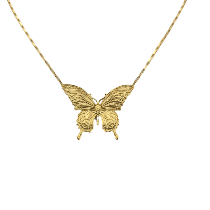 18k Gold-Plate Butterfly Pendant Necklace