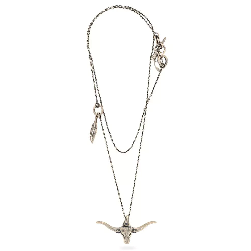 Cast Mini Longhorn Necklace
