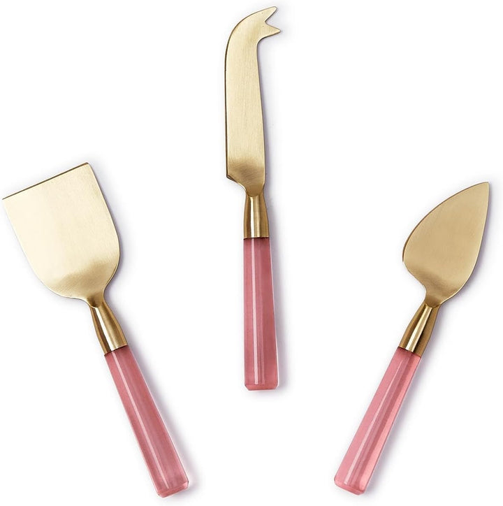 Pink Blush Cheese Knives