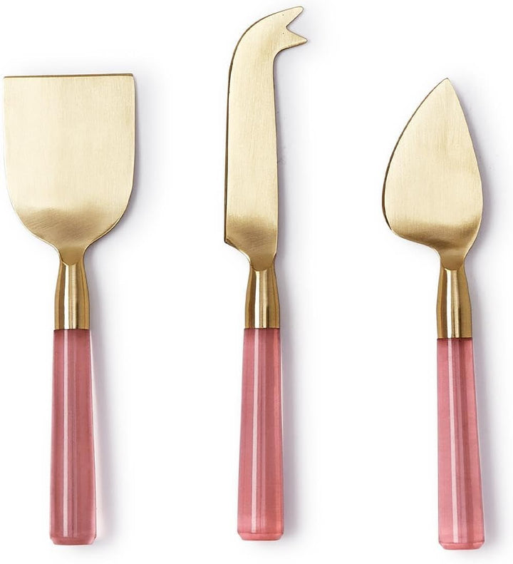 Pink Blush Cheese Knives