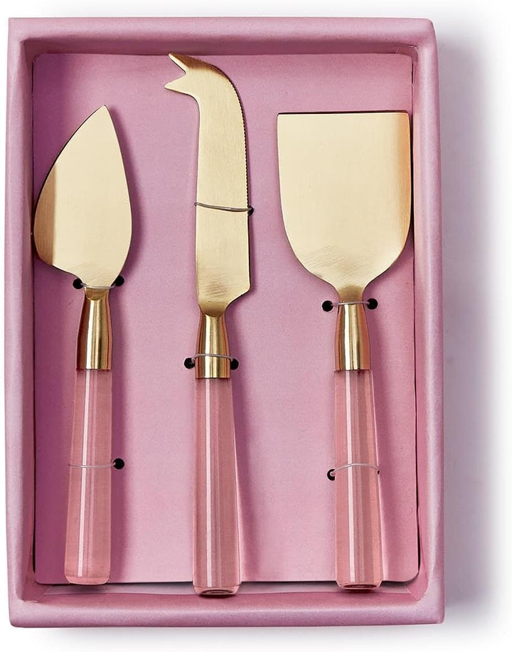 Pink Blush Cheese Knives