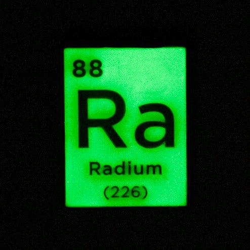 Marie Curie & Glow-In-The-Dark Radium Pin Set