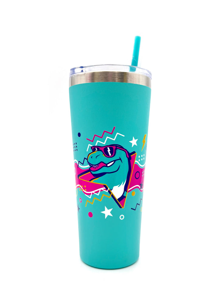 HMNS Retro Refresh Metal Tumbler with Straw