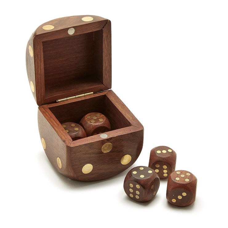 Wooden Dice Box