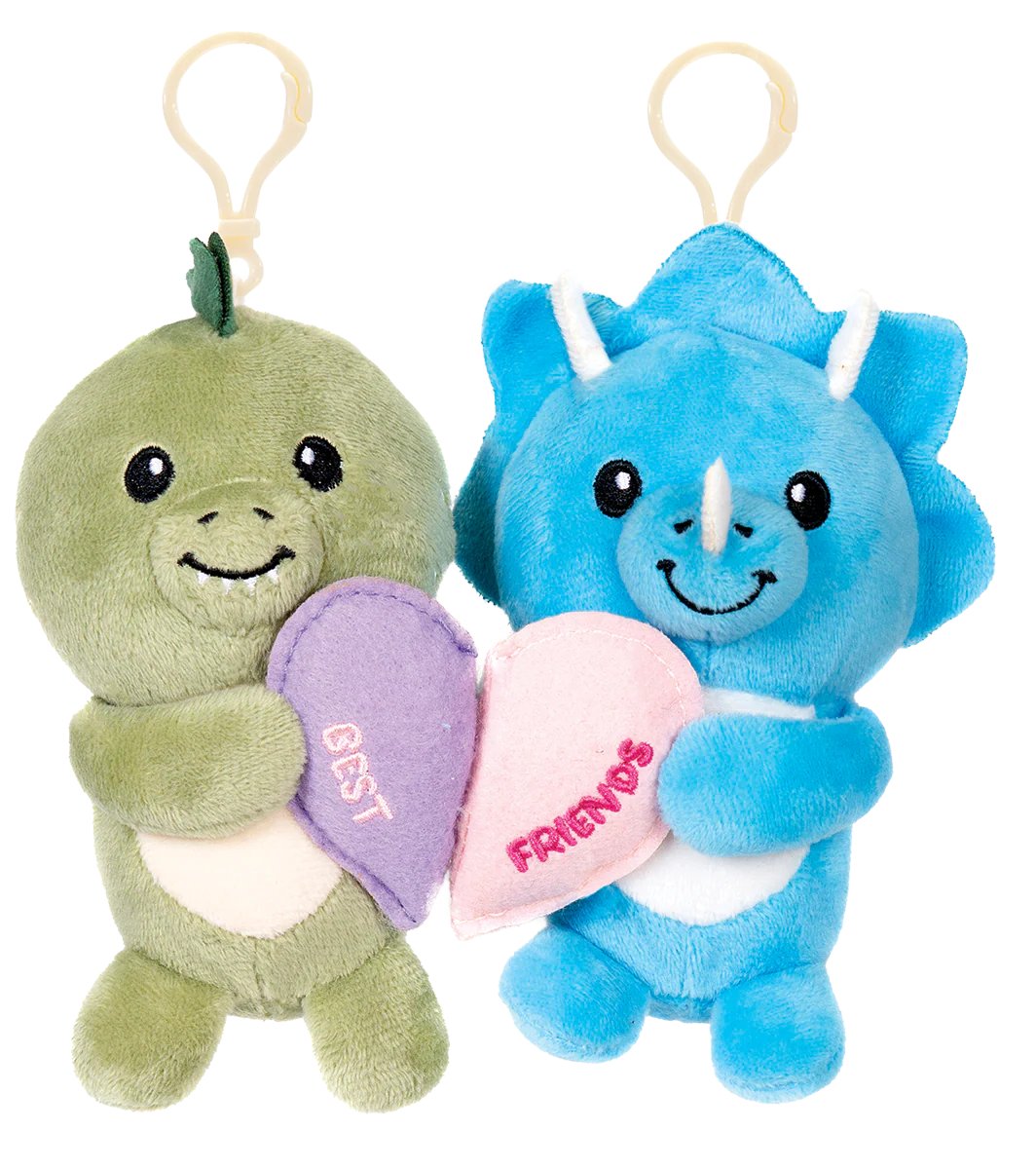 Besties Dinos Plush Friendship Keychains