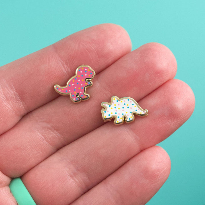 Dino Frosted Animal Cookie Style Earrings