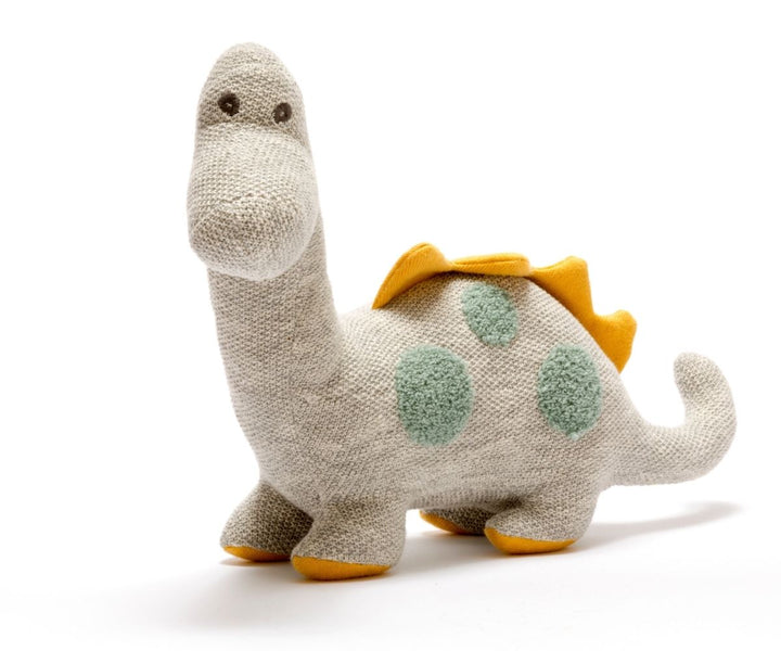 Large Gray/Teal Knitted Diplodocus