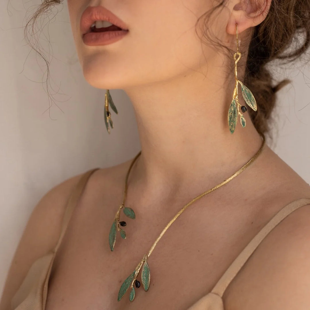 Olive Dangle Earrings
