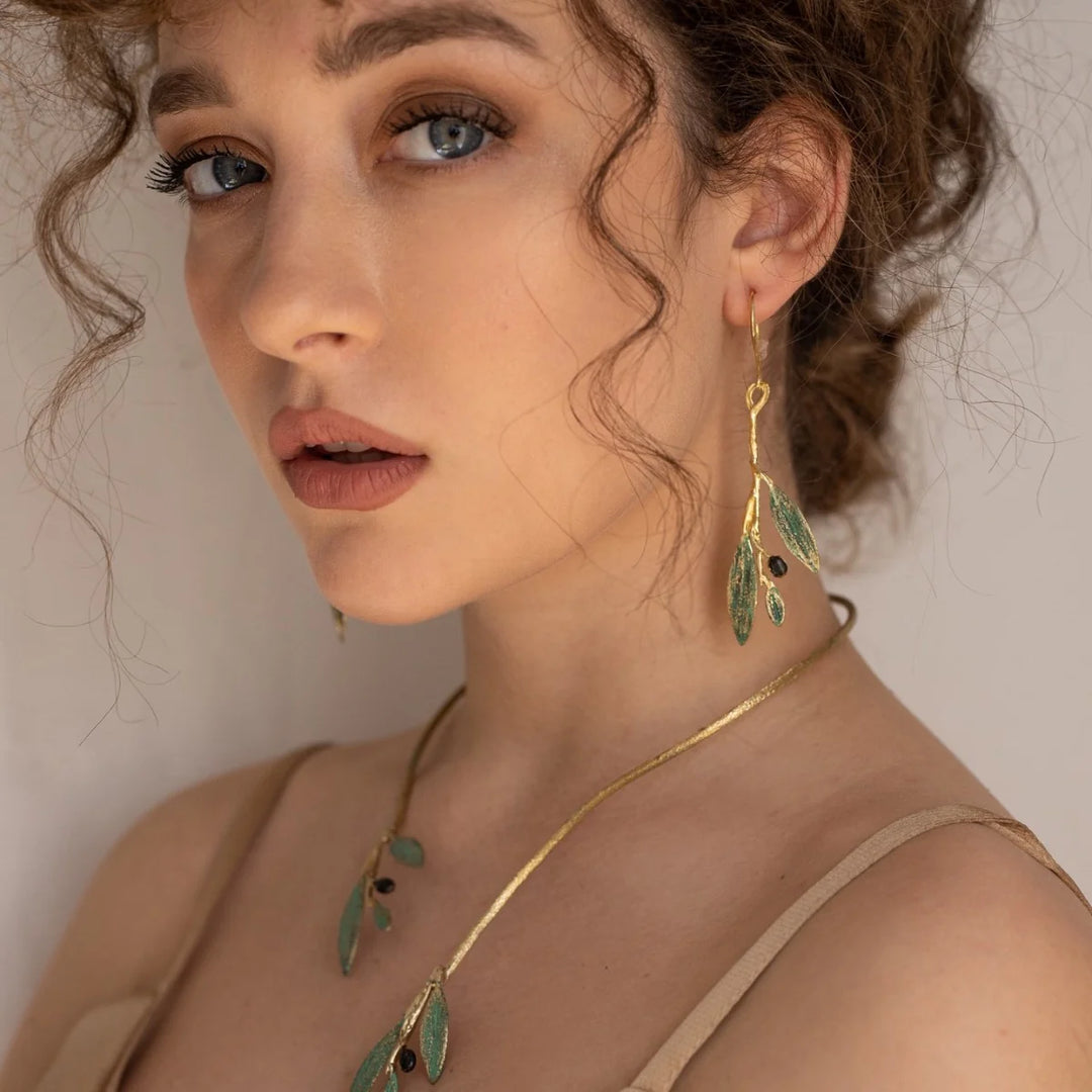 Olive Dangle Earrings
