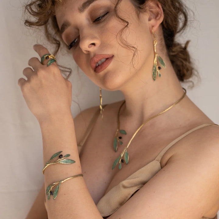 Olive Dangle Earrings