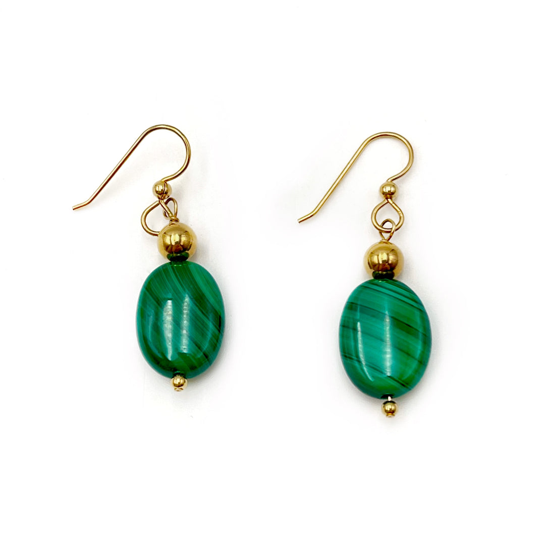 Malachite Earrings