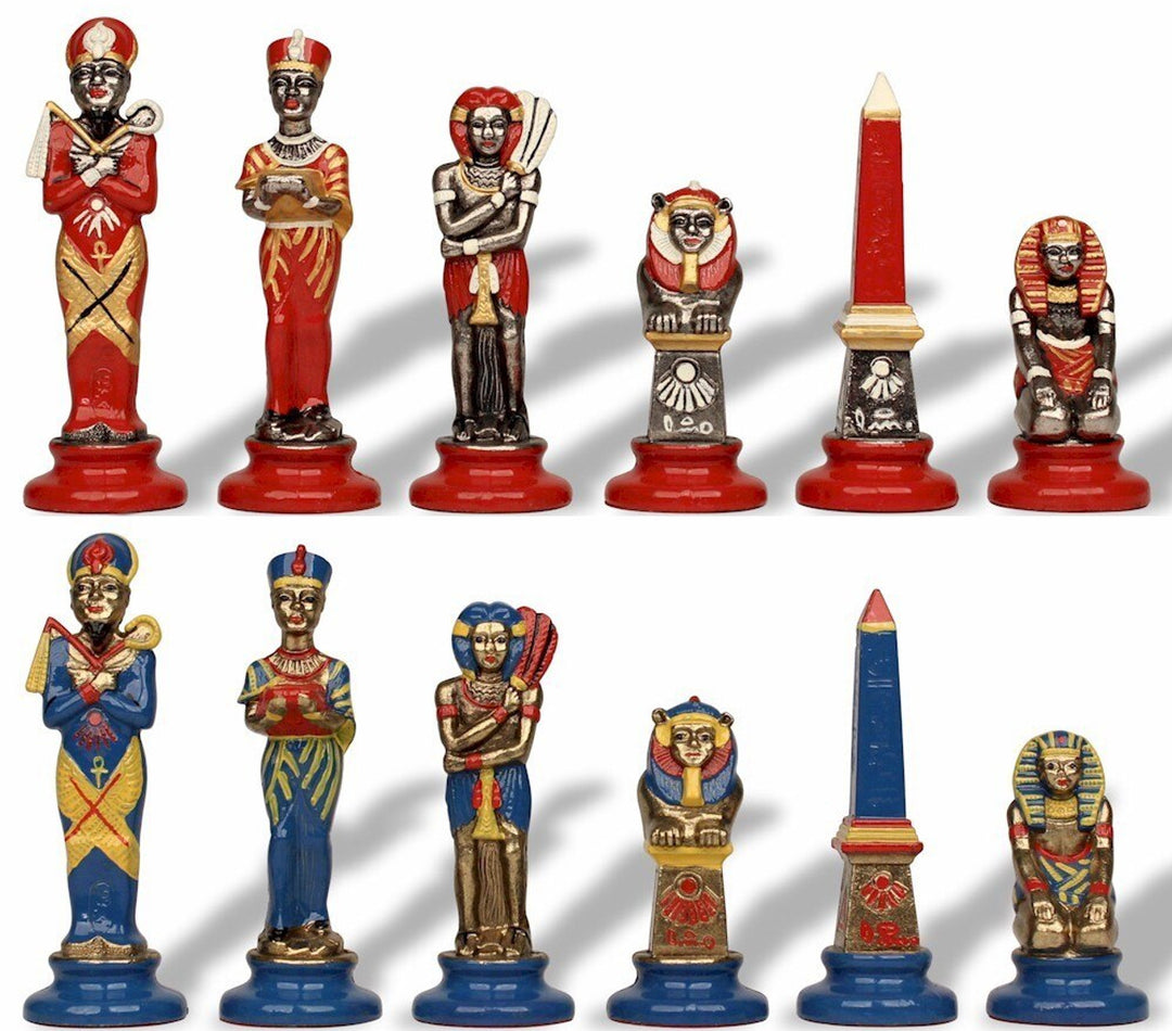 Egyptian Chess Set, with Metal Pieces