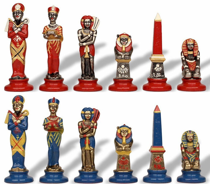 Egyptian Chess Set, with Metal Pieces