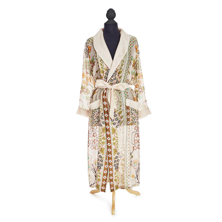 Floral Arch Robe With Removable Waist Tie