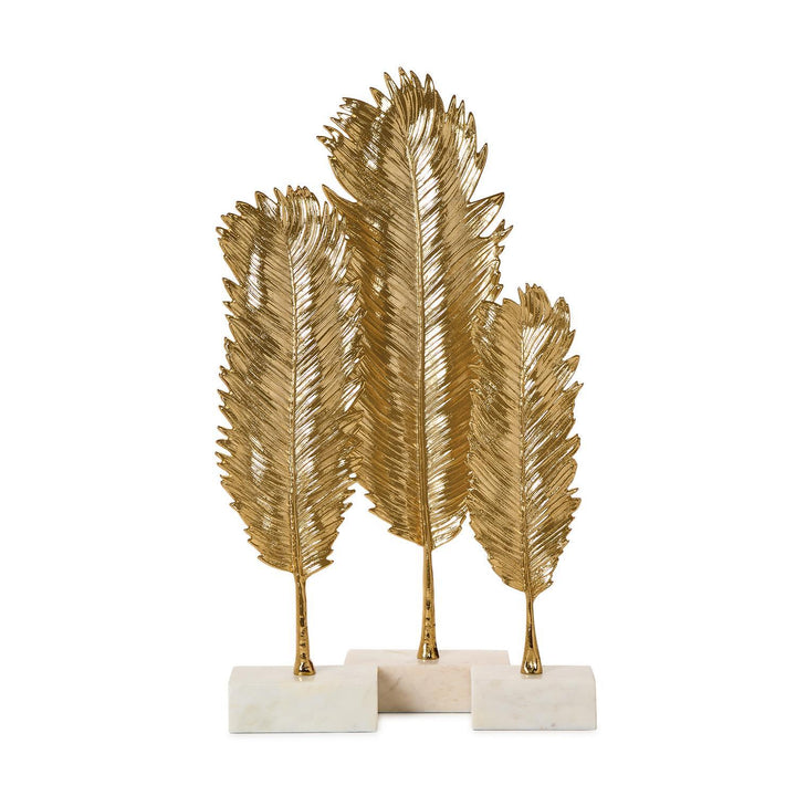 Golden Feather Sculpture, Medium
