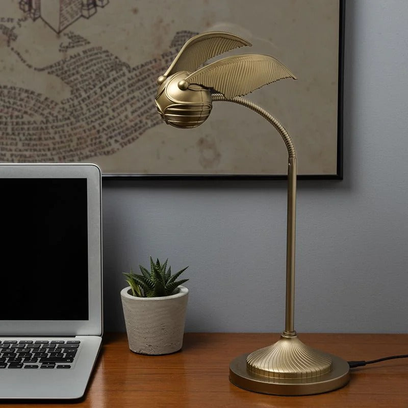 Levitating Golden Snitch Posable Desk Lamp