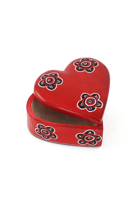 Heart Boxes with Poppy Design