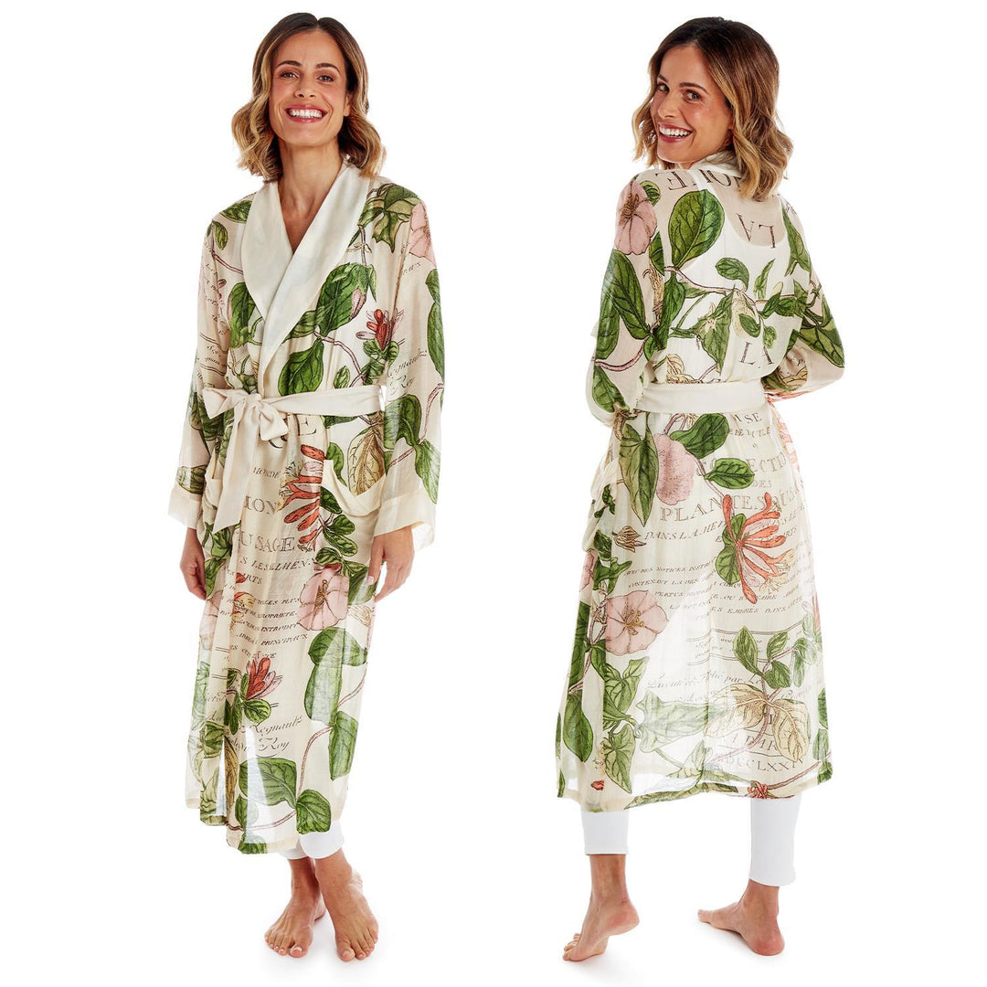 Honeysuckle Print Robe